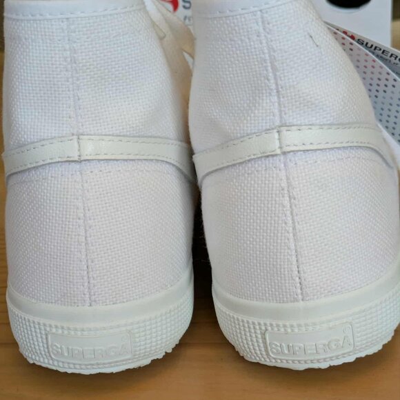 Superga High Tops Shoes White Womens 9 | Mens 7.5 Swallow Tail New in Box w Tags - Picture 12 of 12